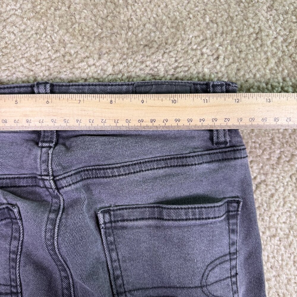 American Eagle Mom Jeans Women's Size 000 Regular Black Denim Stretch F203 - Picture 12 of 16